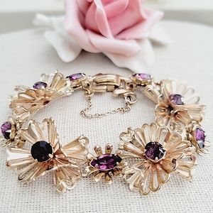 VINTAGE Barclay gold tone bracelet